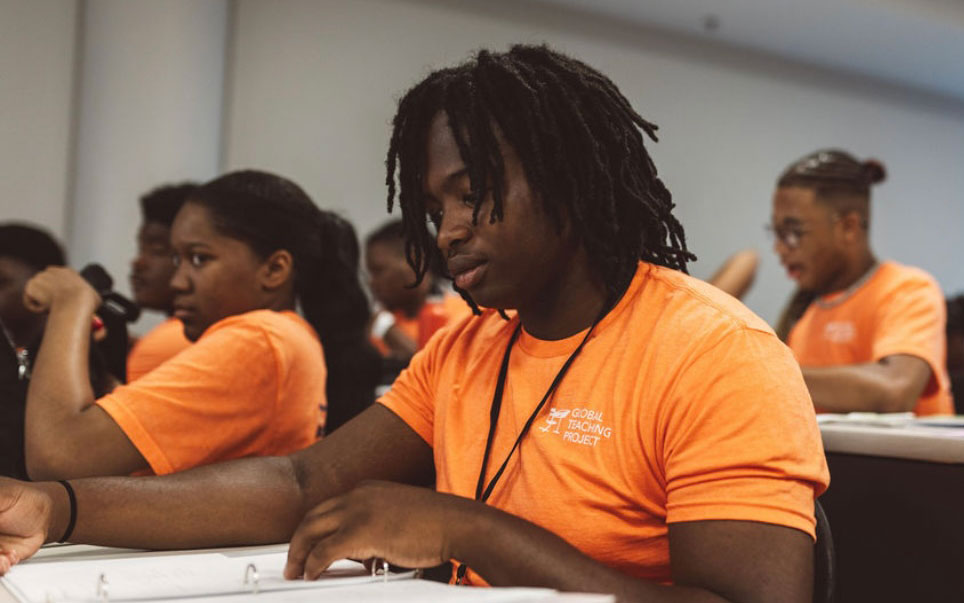 Palmer HS student John Knighten at GTP Summer Preparatory Program.