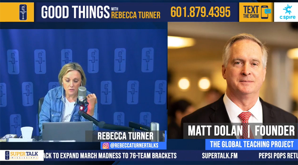Global Teaching Project CEO Matt Dolan interviewed on Good Things with Rebecca Turner